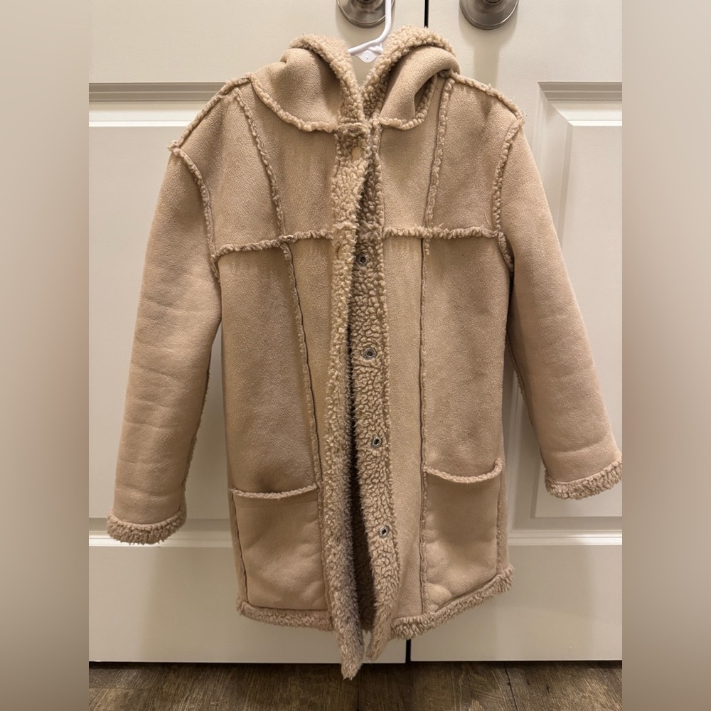 Suede fur jacket size 6x